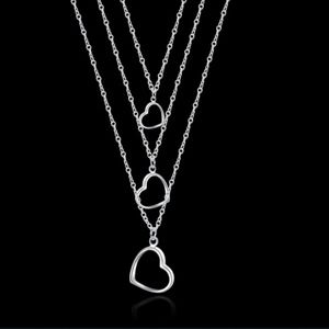 Silver necklace earrings bracelet  set 3pc